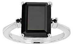 10K Gold Semi Mount Ring Setting Emerald OCT 12X10mm Moissanite Accent DHJ