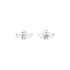 10K Gold Semi Mount Earrings Setting Round RD 4x4mm Angel Theme DHJ