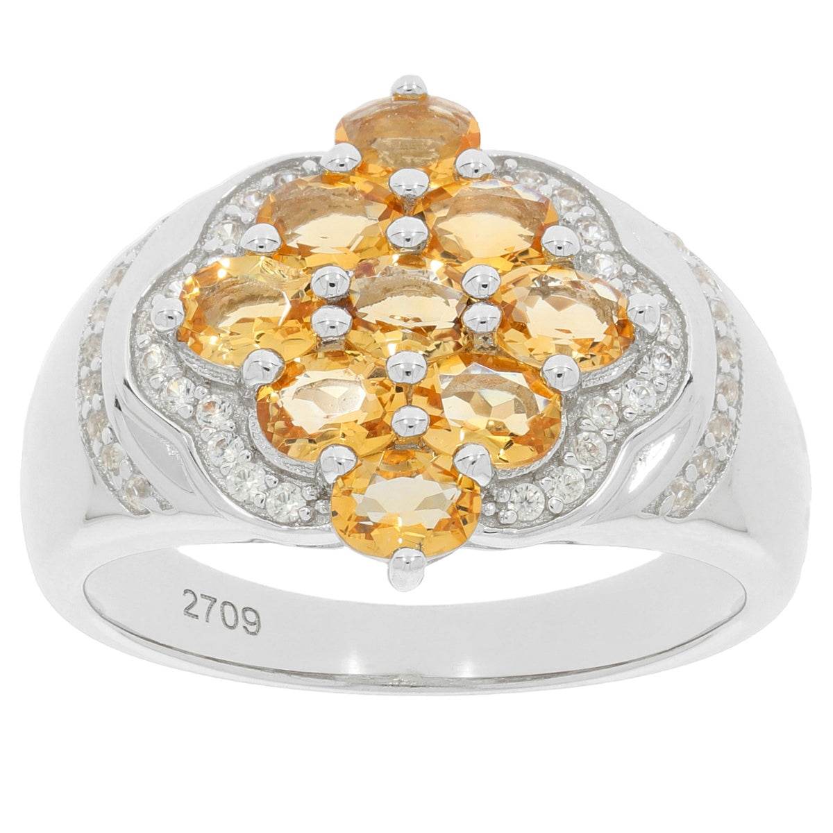 Platinum Semi Mount Ring Setting Oval OV 4X3mm with Diamond Accent DHJ