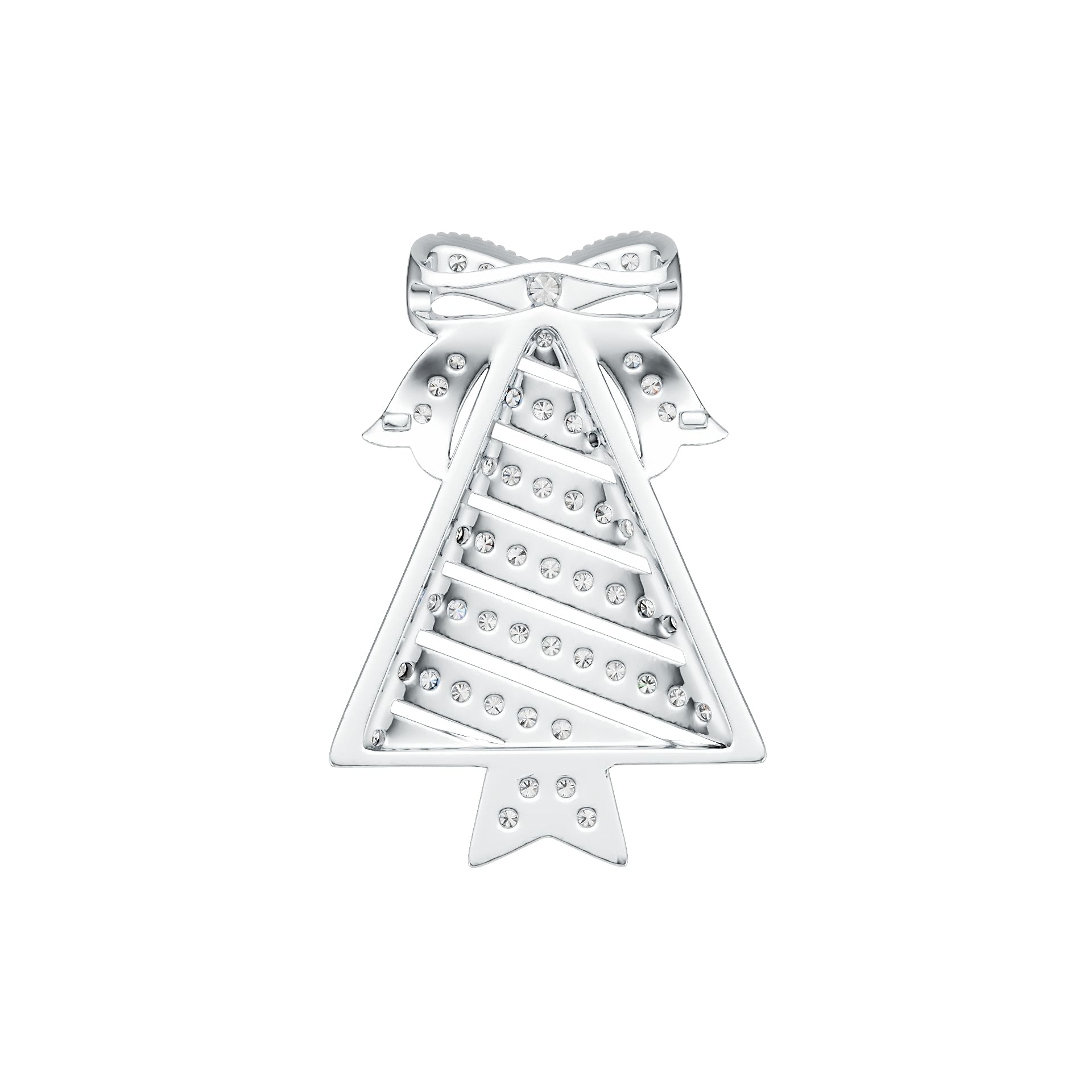 10K Gold Pendant with or Moissanite Christmas Tree Theme Moissanite Accent DHJ