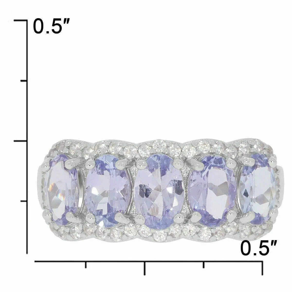 10K Gold Semi Mount Ring Setting Oval OV 6X4mm Moissanite Accent DHJ