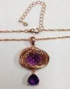 Platinum Semi Mount Pendant Setting Round RD 11x11mm DHJ