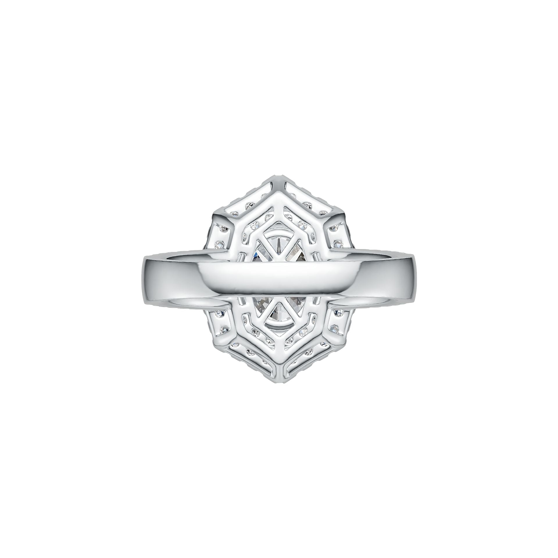 18K Gold Semi Mount Ring Setting Oval OV 9X7mm Diamond Accent DHJ