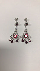 10K Gold Semi Mount Earrings Setting Round RD 9x9mm Moissanite Accent DHJ