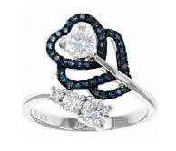 18K Gold Semi Mount Ring Setting Round RD 4.5mm Diamond Accent DHJ