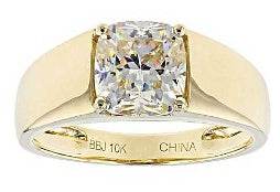 14K Gold Semi Mount Ring Setting Cushion CU 8X8mm DHJ