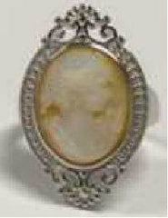 10K Gold Semi Mount Ring Setting Oval OV 16X12mm Cabochon DHJ