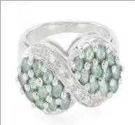 Platinum Semi Mount Ring Setting Round RD 2.5mm Diamond Accent DHJ