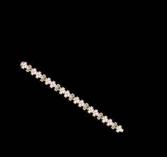 14K Gold Semi Mount Bracelet Setting Heart HT 4X4mm Diamond Accent DHJ