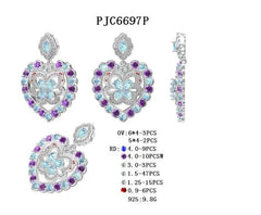 14K Gold Semi Mount Pendant Setting Oval OV 5x5mm OV 4x4mm Cabochon Diamond Accent DHJ