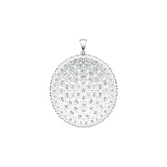 18K Gold Semi Mount Pendant Setting Oval OV 4X3mm DHJ