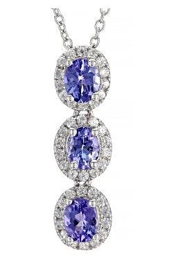Platinum Semi Mount Pendant Setting Oval OV 6X4mm Diamond Accent DHJ