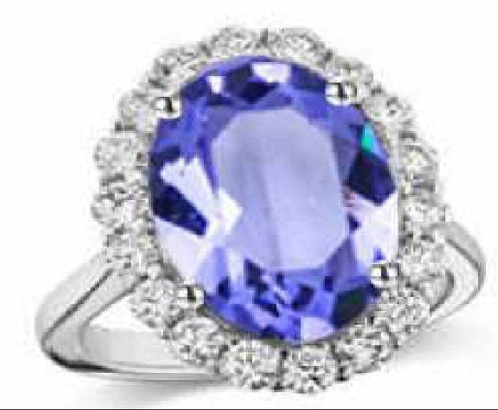 10K Gold Semi Mount Ring Setting Oval OV 14X12mm Halo Moissanite Accent DHJ