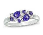 18K Gold Semi Mount Ring Setting Pear PE 6X4mm Diamond Accent DHJ
