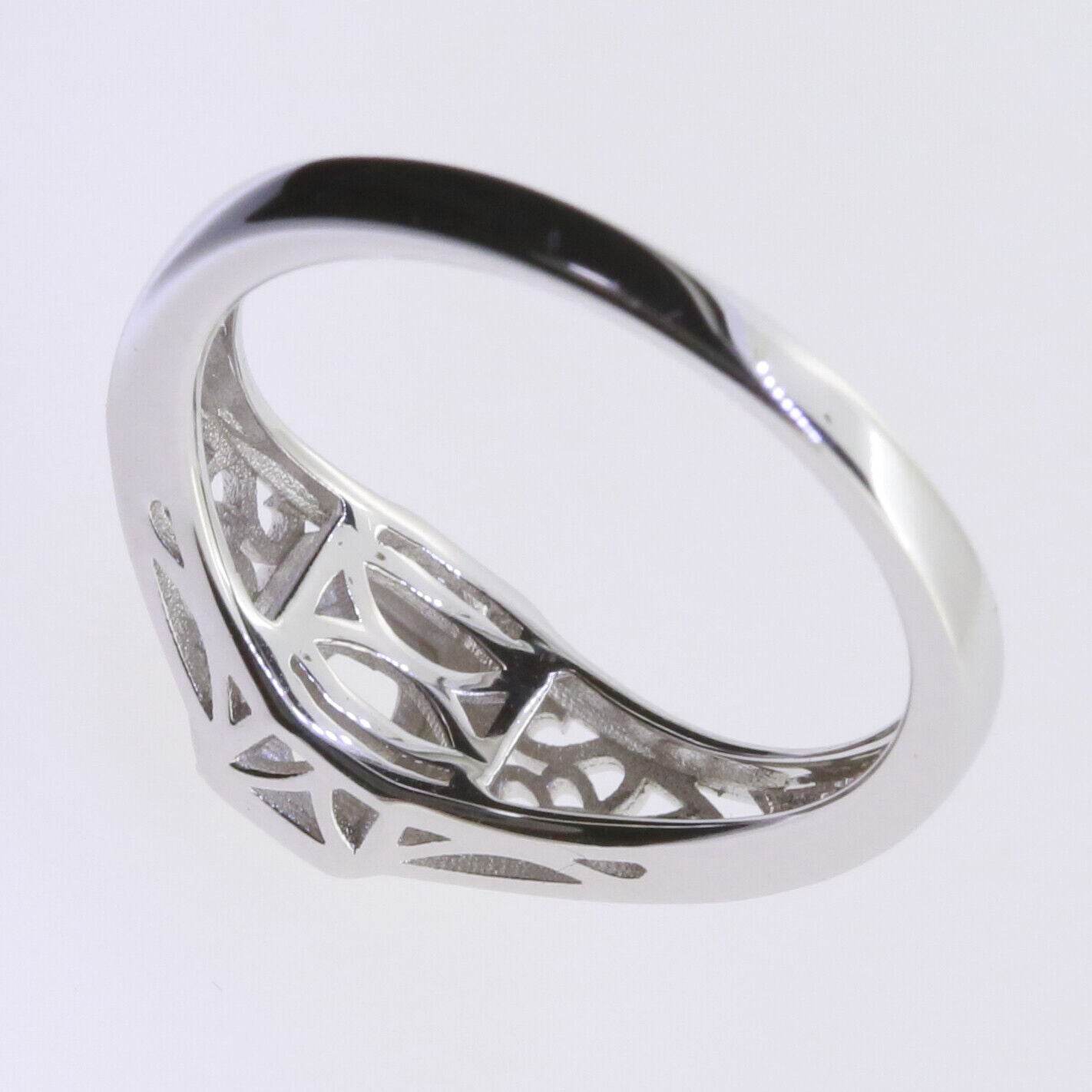 Platinum Semi Mount Ring Setting Oval OV 6x4mm Vintage Repro Syzjewelry
