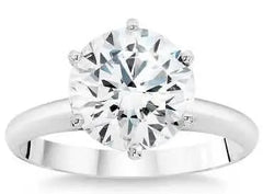Platinum Semi Mount Ring Setting Round RD 11.5mm DHJ