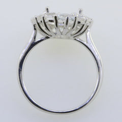 14K Gold Semi Mount Ring Setting Oval OV 11x9mm Diamond Accent Syzjewelry