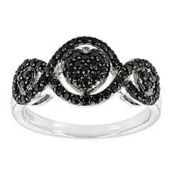 Platinum Ring with or Moissanite Heart Theme Twisted Band Diamond Accent DHJ
