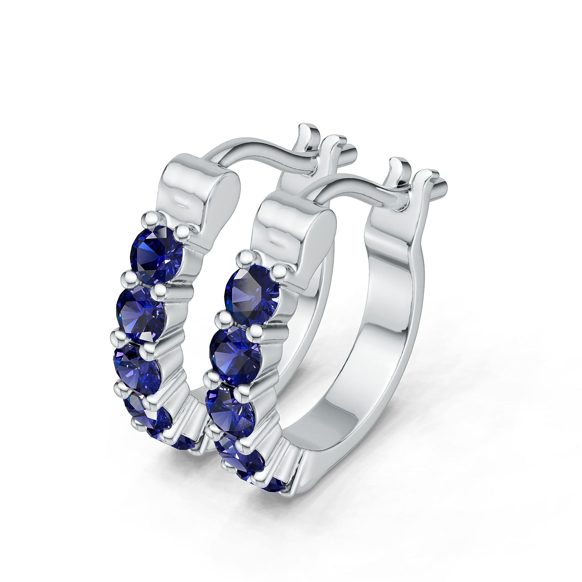Sterling Silver Semi Mount Earrings Setting Round Rd DHJ