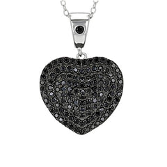 14K Gold Pendant Heart Theme with or Moissanite Diamond Accent DHJ