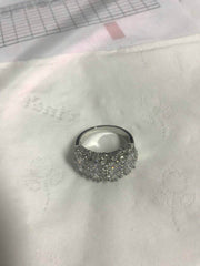 10K Gold Semi Mount Ring Setting Emerald OCT 4X4mm Moissanite Accent DHJ