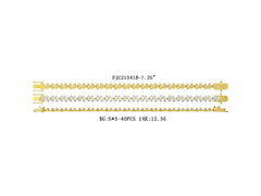 18K Gold Semi Mount Bracelet Setting Baguette BG 5x3mm DHJ