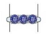 Platinum Semi Mount Ring Setting Round RD 5.5mm DHJ