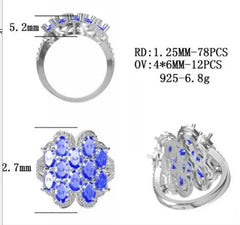 18K Gold Semi Mount Ring Setting Oval OV 6X4mm Diamond Accent DHJ