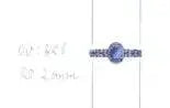 14K Gold Semi Mount Ring Setting Oval OV 8X6mm Diamond Accent DHJ