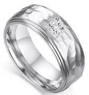 10K Gold Semi Mount Ring Setting Princess SQ 4.5X4.5mm Men's Ring DHJ