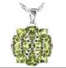 10K Gold Semi Mount Pendant Setting Pear PE 5X3mm OV 5X3mm HT 5X5mm DHJ