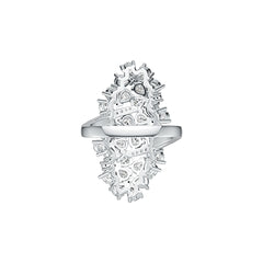 10K Gold Cocktail Cluster Ring with or Moissanite Moissanite Accent DHJ