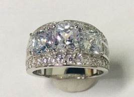 14K Gold Semi Mount Ring Setting Emerald OCT 6X6mm Diamond Accent DHJ