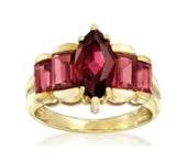 14K Gold Semi Mount Ring Setting Marquise MQ 14X7mm BG 5X4mm BG 4X3mm DHJ