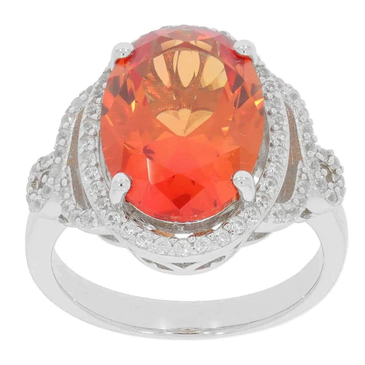 14K Gold Semi Mount Ring Setting Oval OV 14X10mm Halo Diamond Accent DHJ
