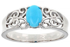 10K Gold Semi Mount Ring Setting Oval OV 7X5mm Cabochon Filigree DHJ