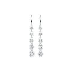 14K Gold Semi Mount Earrings Setting Round RD 5.5mm DHJ