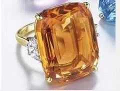 14K Gold Semi Mount Ring Setting Cushion CU 16X12mm Baguette 6X5mm DHJ