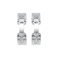 14K Gold Semi Mount Earrings Setting Oval OV 5X3mm Diamond Accent DHJ