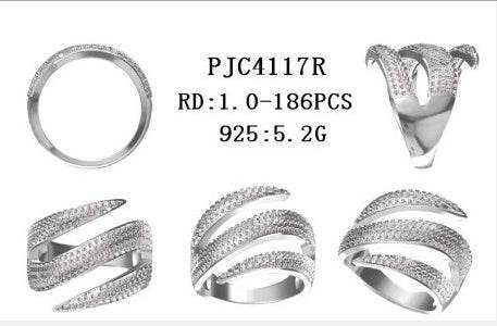 14K Gold Cocktail Ring Wrap-Style with or Mossanite Diamond Accent DHJ