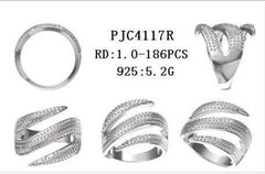 14K Gold Cocktail Ring Wrap-Style with or Mossanite Diamond Accent DHJ