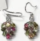 Platinum Semi Mount Earrings Setting Pear PE 6X4mm PE 5X4mm OV 5X4mm Diamond Accent DHJ