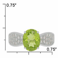 14K Gold Semi Mount Ring Setting Oval OV 10X8mm Diamond Accent DHJ