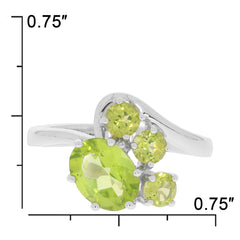 18K Gold Semi Mount Ring Setting Oval OV 9x7mm RD 4x4mm Mother's Ring Bypass Cluster Diamond Accent Syzjewelry