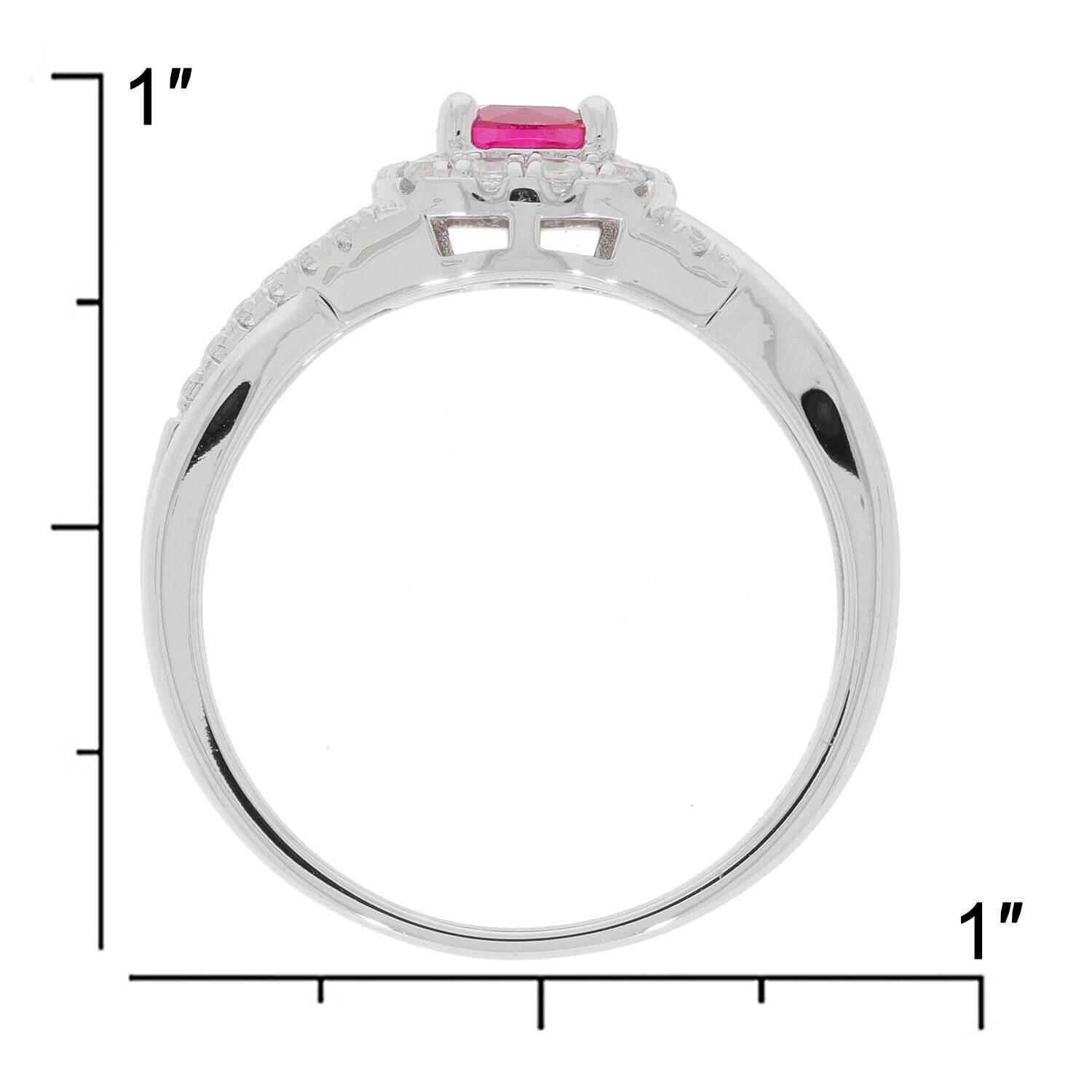 Platinum Semi Mount Ring Setting Cushion CU 5X5mm Halo Inifnity Shank Diamond Accent Syzjewelry