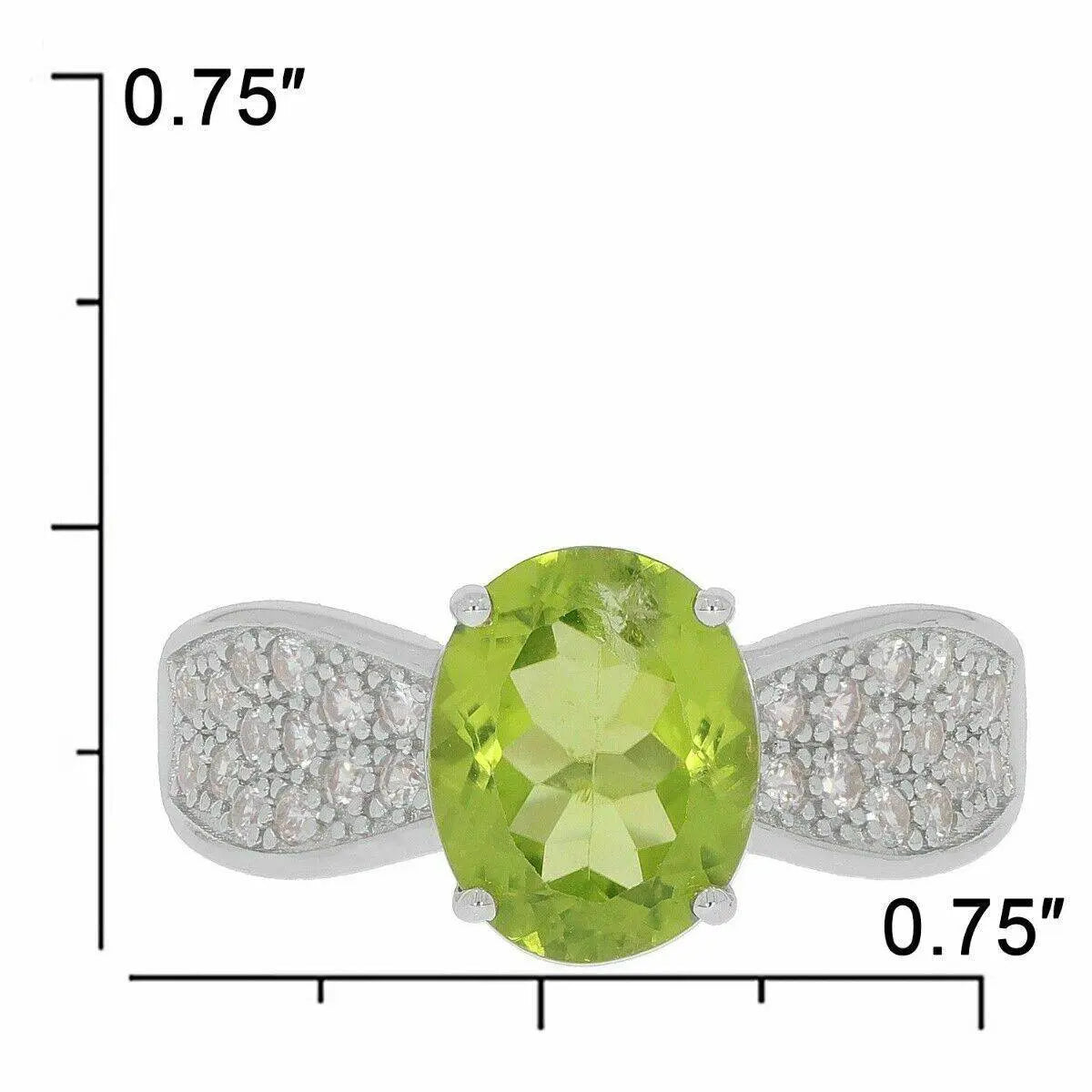 Platinum Semi Mount Ring Setting Oval OV 10X8mm Diamond Accent DHJ