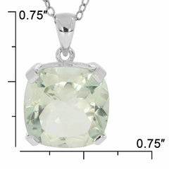 Platinum Semi Mount Pendant Setting Cushion CU 12X12mm Syzjewelry