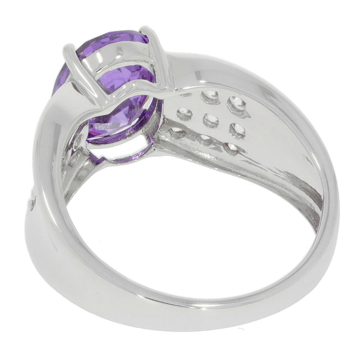 18K Gold Semi Mount Ring Setting Oval OV 10X8mm Diamond Accent DHJ