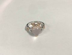 14K Gold Semi Mount Ring Setting Heart HT 10X10mm Celtic Knot Claddagh Ring Cabochon DHJ