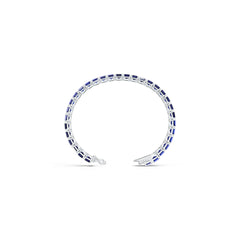 14K Gold Semi Mount Tennis Bracelet Setting Emerald OCT 7X5mm North South Syzjewelry